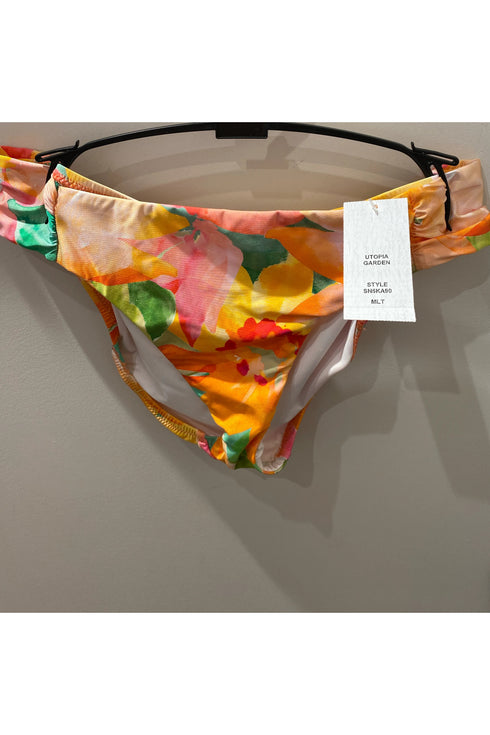 Sunshine 79 Utopia Garden Shirred Side Bikini Bottom